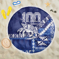 Queen Salote College 100th Anniversary Beach Blanket QSC Royal Girls LT7 One Size 150cm Royal Blue - Polynesian Pride