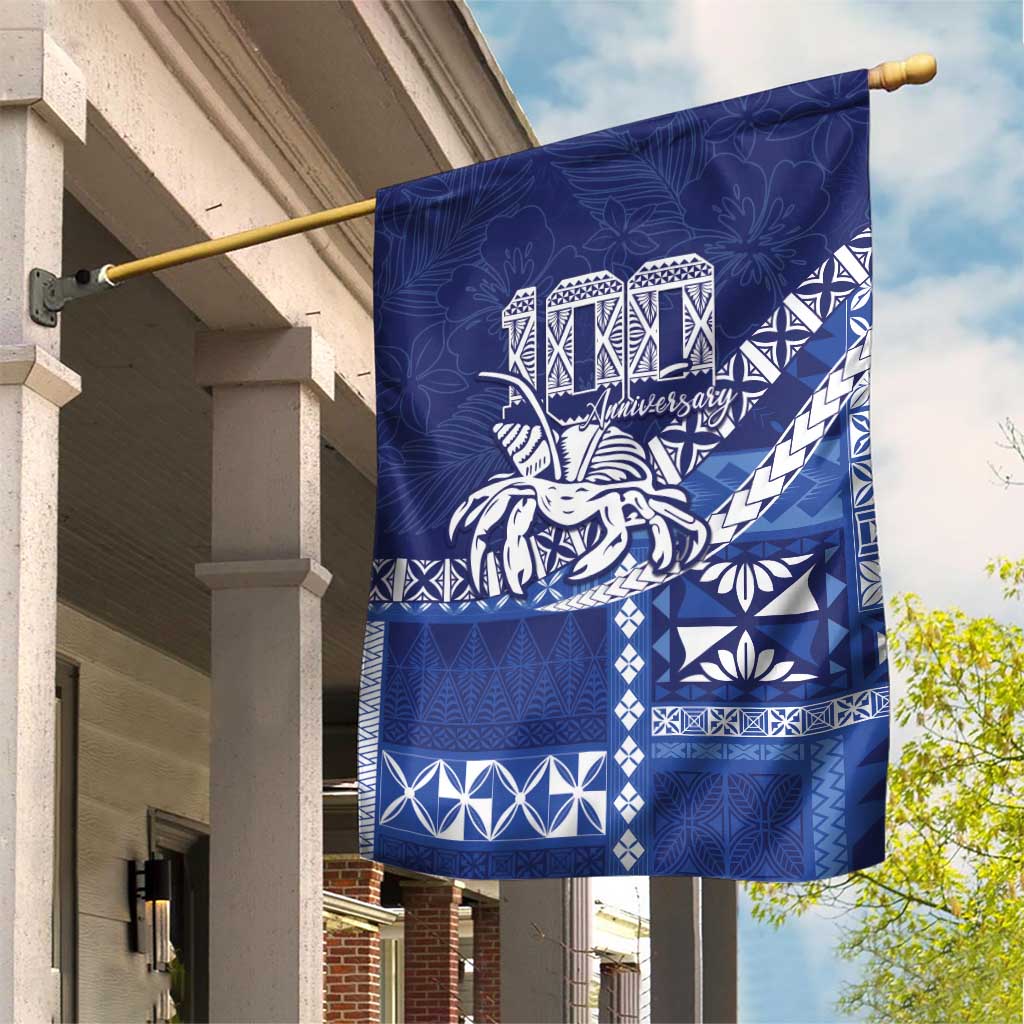 Queen Salote College 100th Anniversary Garden Flag QSC Royal Girls LT7 House Flag Royal Blue - Polynesian Pride