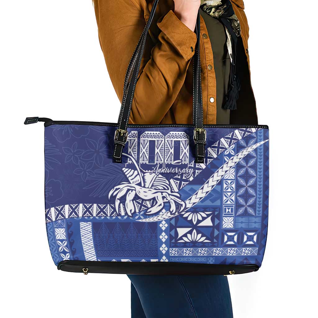 Queen Salote College 100th Anniversary Leather Tote Bag QSC Royal Girls LT7 - Polynesian Pride
