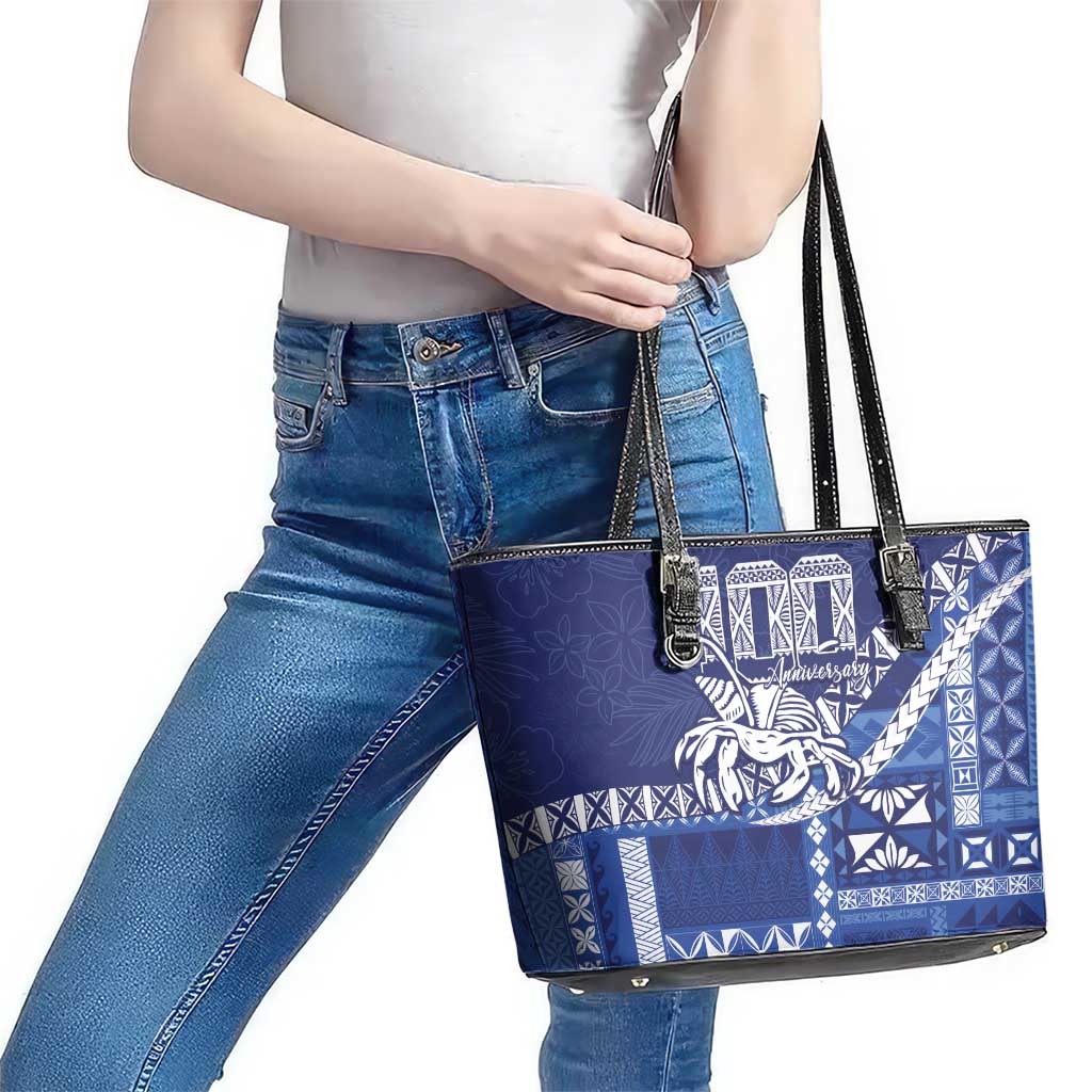 Queen Salote College 100th Anniversary Leather Tote Bag QSC Royal Girls LT7 - Polynesian Pride