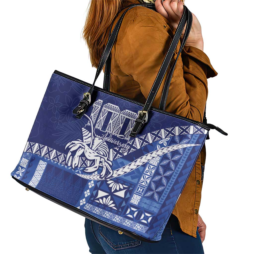 Queen Salote College 100th Anniversary Leather Tote Bag QSC Royal Girls LT7 - Polynesian Pride