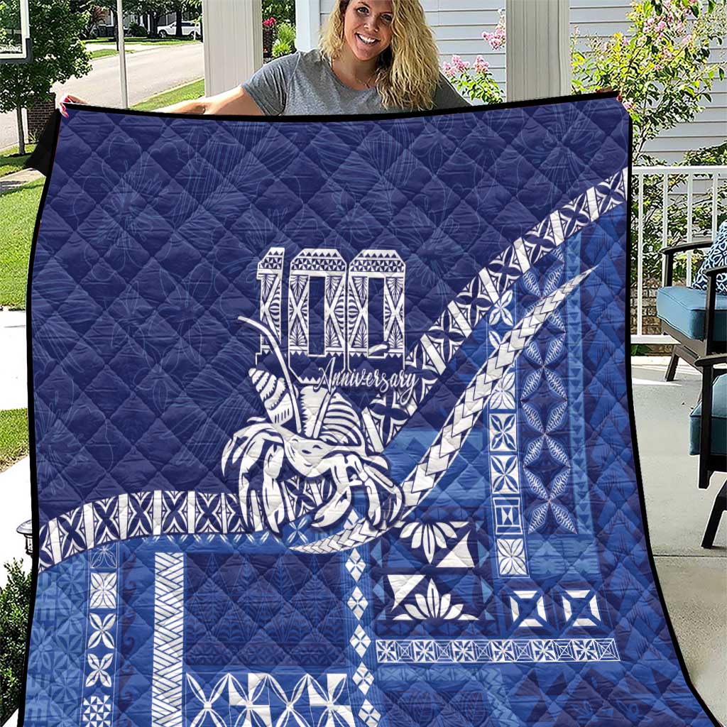 Queen Salote College 100th Anniversary Quilt QSC Royal Girls LT7 Royal Blue - Polynesian Pride