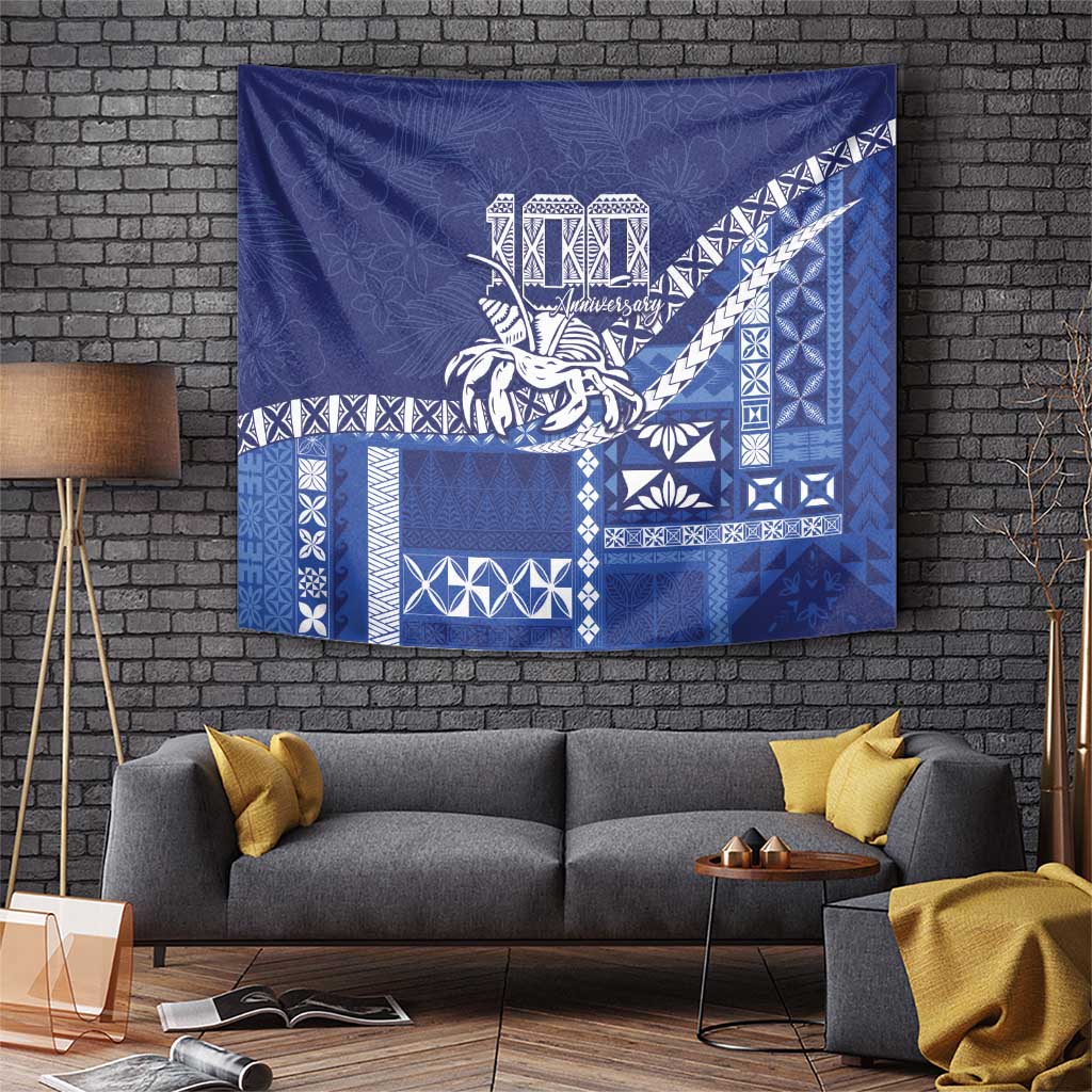 Queen Salote College 100th Anniversary Tapestry QSC Royal Girls LT7 Royal Blue - Polynesian Pride