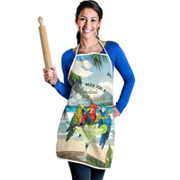 Wish You A Merry Martini Christmas Apron Cocktail Parrot-dise LT7 - Polynesian Pride