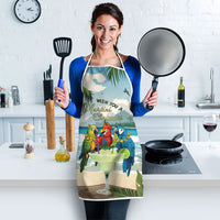 Wish You A Merry Martini Christmas Apron Cocktail Parrot-dise LT7 - Polynesian Pride