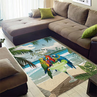Wish You A Merry Martini Christmas Area Rug Cocktail Parrot-dise LT7 - Polynesian Pride