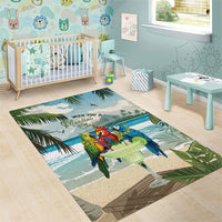 Wish You A Merry Martini Christmas Area Rug Cocktail Parrot-dise LT7 - Polynesian Pride