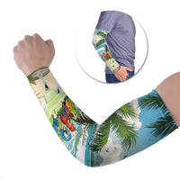 Wish You A Merry Martini Christmas Arm Sleeves Cocktail Parrot-dise LT7 Set of 2 Multicolor - Polynesian Pride
