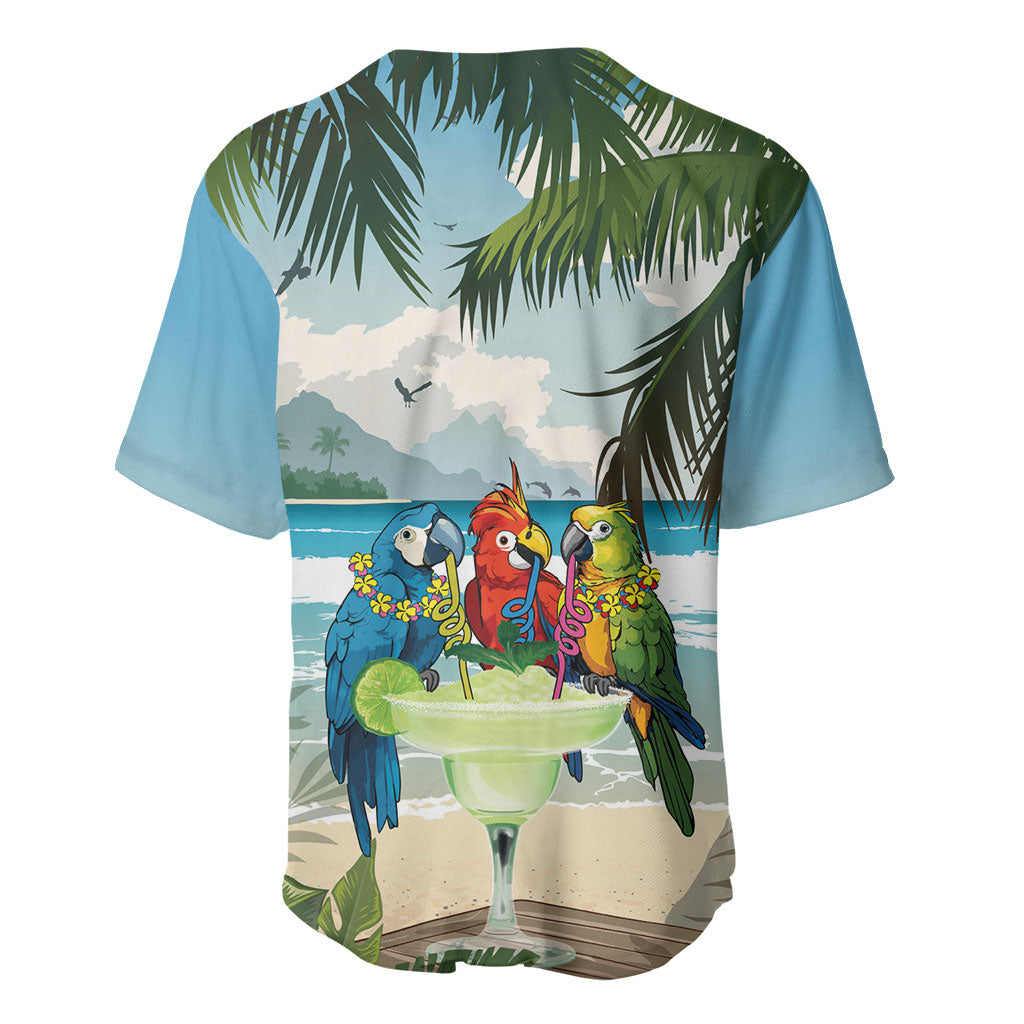 Wish You A Merry Martini Christmas Baseball Jersey Cocktail Parrot-dise