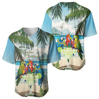 Wish You A Merry Martini Christmas Baseball Jersey Cocktail Parrot-dise