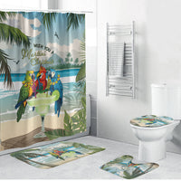 Wish You A Merry Martini Christmas Bathroom Set Cocktail Parrot-dise