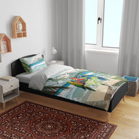 Wish You A Merry Martini Christmas Bedding Set Cocktail Parrot-dise