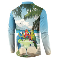 Wish You A Merry Martini Christmas Button Sweatshirt Cocktail Parrot-dise