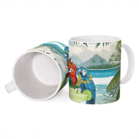 Wish You A Merry Martini Christmas Ceramic Mug Cocktail Parrot-dise LT7 - Polynesian Pride