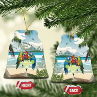 Wish You A Merry Martini Christmas Ceramic Ornament Cocktail Parrot-dise