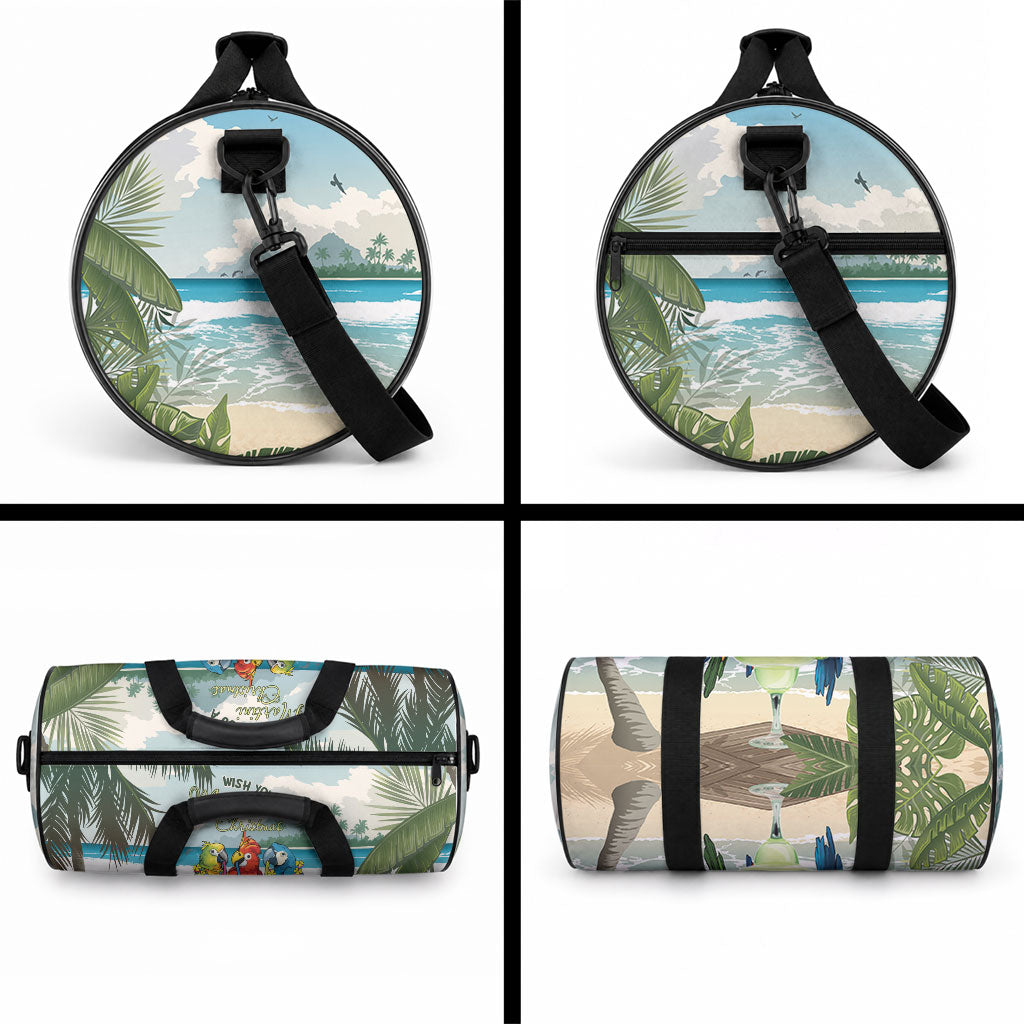 Wish You A Merry Martini Christmas Duffle Bag Cocktail Parrot-dise LT7 - Polynesian Pride