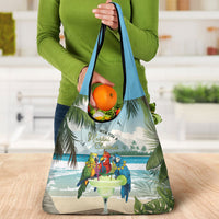 Wish You A Merry Martini Christmas Grocery Bag Cocktail Parrot-dise LT7 - Polynesian Pride