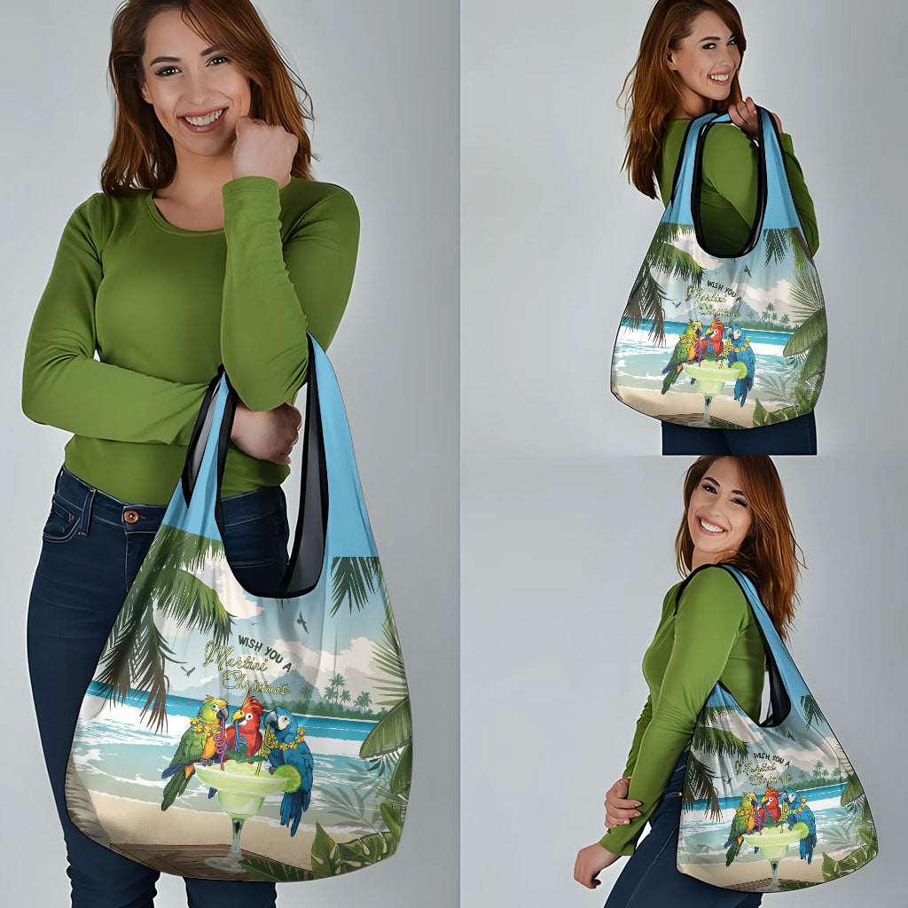 Wish You A Merry Martini Christmas Grocery Bag Cocktail Parrot-dise LT7 - Polynesian Pride