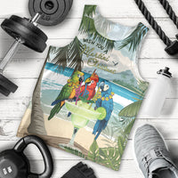Wish You A Merry Martini Christmas Men Tank Top Cocktail Parrot-dise LT7 - Polynesian Pride