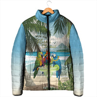 Wish You A Merry Martini Christmas Padded Jacket Cocktail Parrot-dise