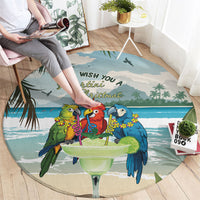 Wish You A Merry Martini Christmas Round Carpet Cocktail Parrot-dise LT7 - Polynesian Pride