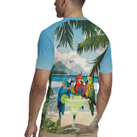 Wish You A Merry Martini Christmas Rugby Jersey Cocktail Parrot-dise