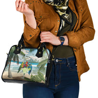 Wish You A Merry Martini Christmas Shoulder Handbag Cocktail Parrot-dise