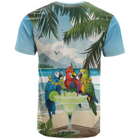 Wish You A Merry Martini Christmas T Shirt Cocktail Parrot-dise LT7 - Polynesian Pride
