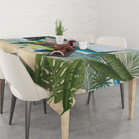 Wish You A Merry Martini Christmas Tablecloth Cocktail Parrot-dise