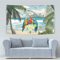 Wish You A Merry Martini Christmas Tapestry Cocktail Parrot-dise