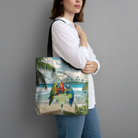 Wish You A Merry Martini Christmas Tote Bag Cocktail Parrot-dise LT7 - Polynesian Pride