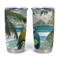Wish You A Merry Martini Christmas Tumbler Cup Cocktail Parrot-dise