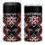 Personalised Taniko Motifs Aotearoa 4 in 1 Can Cooler Tumbler Waitangi Kowhaiwhai Kiwi