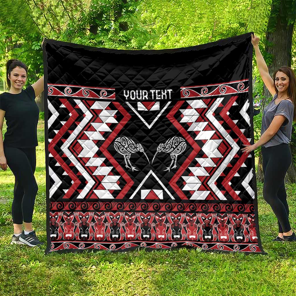 Personalised Taniko Motifs Aotearoa Quilt Waitangi Kowhaiwhai Kiwi LT7 - Polynesian Pride