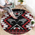 Personalised Taniko Motifs Aotearoa Round Carpet Waitangi Kowhaiwhai Kiwi