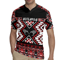Personalised Taniko Motifs Aotearoa Rugby Jersey Waitangi Kowhaiwhai Kiwi LT7 - Polynesian Pride