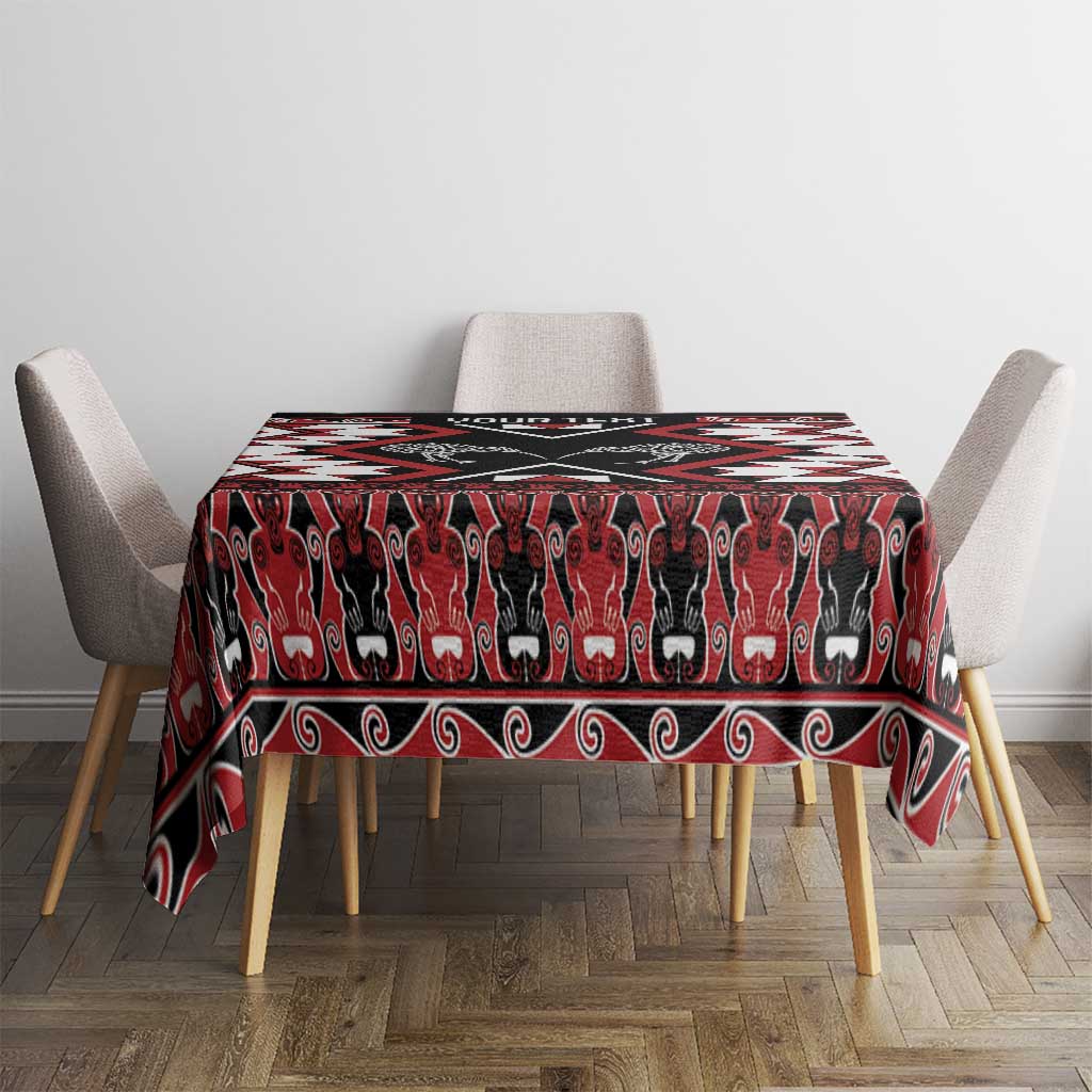 Personalised Taniko Motifs Aotearoa Tablecloth Waitangi Kowhaiwhai Kiwi LT7 - Polynesian Pride