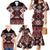 Personalised Aotearoa Waitangi Family Matching Mermaid Dress and Hawaiian Shirt Taniko Motifs - Mania Gecko