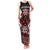 Personalised Aotearoa Waitangi Family Matching Tank Maxi Dress and Hawaiian Shirt Taniko Motifs - Mania Gecko