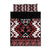 Personalised Aotearoa Waitangi Quilt Bed Set Taniko Motifs - Mania Gecko