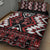 Personalised Aotearoa Waitangi Quilt Bed Set Taniko Motifs - Mania Gecko