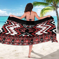 Personalised Aotearoa Waitangi Sarong Taniko Motifs - Mania Gecko LT7 - Polynesian Pride