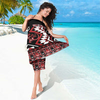 Personalised Aotearoa Waitangi Sarong Taniko Motifs - Mania Gecko LT7 - Polynesian Pride