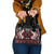 Personalised Aotearoa Waitangi Shoulder Handbag Taniko Motifs - Mania Gecko