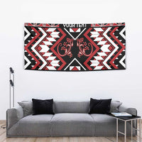 Personalised Aotearoa Waitangi Tapestry Taniko Motifs - Mania Gecko LT7 - Polynesian Pride