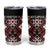 Personalised Aotearoa Waitangi Tumbler Cup Taniko Motifs - Mania Gecko