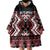 Personalised Aotearoa Waitangi Wearable Blanket Hoodie Taniko Motifs - Mania Gecko