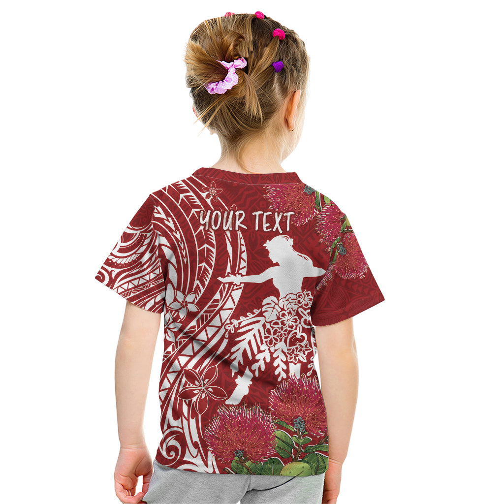 Personalised Hawaii Wahine Kid T Shirt Women's Day Ohia Lehua LT7 - Polynesian Pride