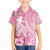 Personalised Hawaii Wahine Family Matching Short Sleeve Bodycon Dress and Hawaiian Shirt Women's Day Maui Lokelani Roses LT7 Son's Shirt Pink - Polynesian Pride