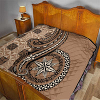 Tonga Ngatu Quilt Vintage Brown Manulua Motifs LT7 - Polynesian Pride
